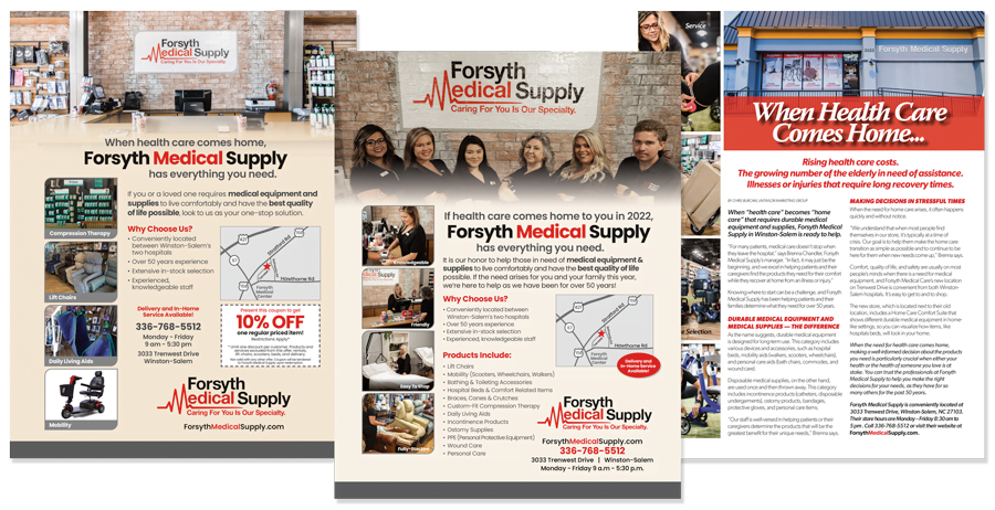 Forsyth Medical Supply Winston-Salem Article written by Chris Burcaw Lin Taylor Marketing Group Forsyth Medical Supply Winston-Salem Article written by Chris Burcaw Lin Taylor Marketing Group